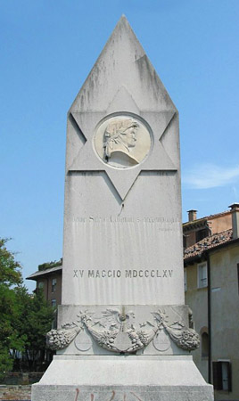 Luigi Borro, Stele per il sesto centenario della nascita di Dante Alighieri. Treviso