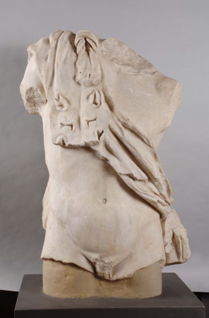 Scultura romana, torso di Satiro in riposo. Vicenza, Museo Civico Naturalistico e Archeologico di Santa Corona